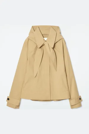 COS Detachable-Hood Short Trench Coat