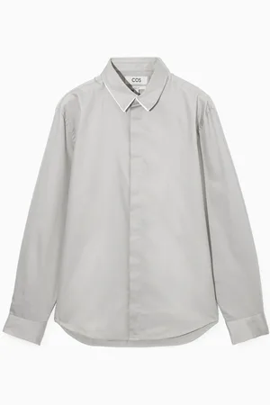 COS Layered-Collar Cotton Dress Shirt in