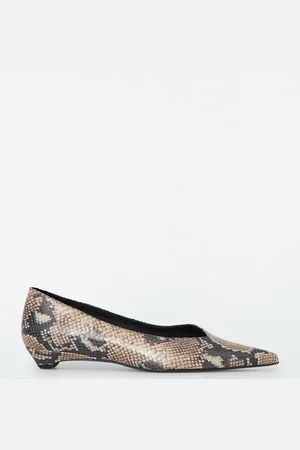 COS Pointed Leather Kitten-Heel Pumps
