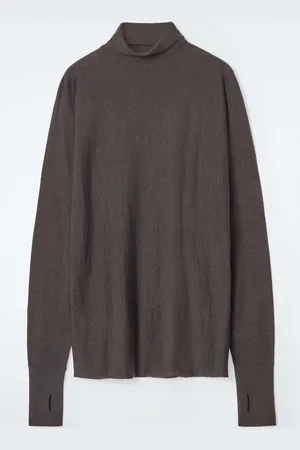COS The Funnel-Neck Merino Wool Jumper