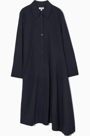 COS Asymmetric Wool Shirt Dress