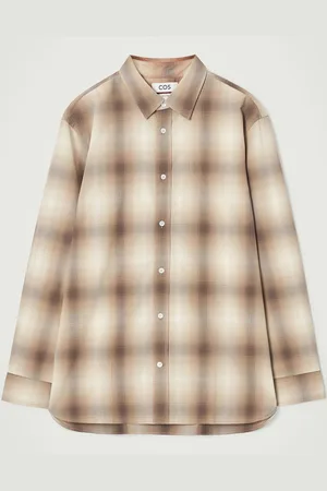 COS Relaxed Checked Cotton Shirt in