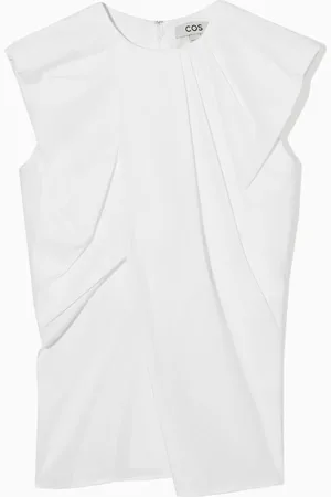 COS Gathered Draped Sleeveless Top
