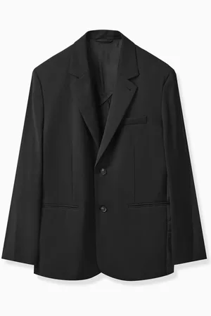 COS Relaxed-Fit Contrast Wool Blazer