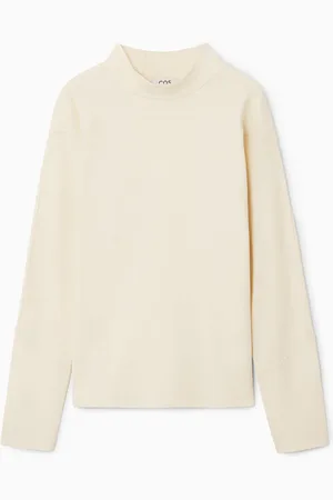 COS Long-Sleeved Mock-Neck Top