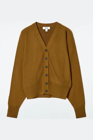 COS Batwing-Sleeve Merino Wool Cardigan