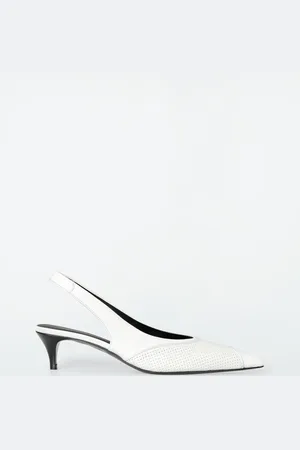 COS Perforated Leather Slingback Heels