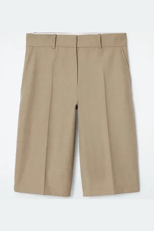 COS Longline Wool-Blend Twill Shorts