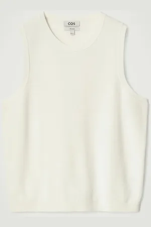COS Textured Knitted Cotton Tank Top