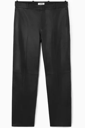 COS Tailored Leather Straight-Leg Trousers