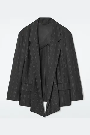 COS Regular Draped Pinstriped Blazer