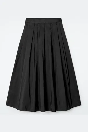 COS Pleated A-Line Midi Skirt