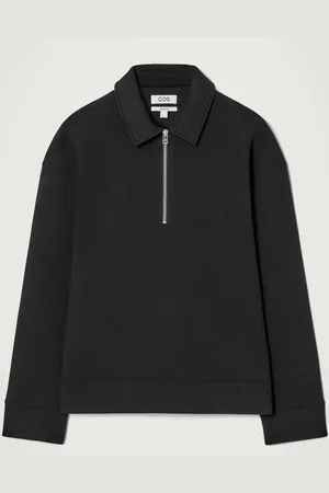 COS Scuba-Jersey Half-Zip Polo Shirt