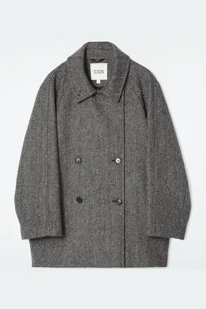 COS Oversized Double-Breasted Wool Pea Coat