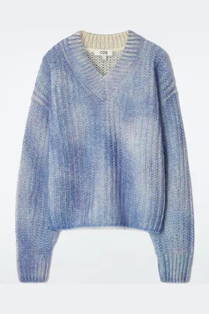 COS Spray-Effect Mohair V-Neck Jumper