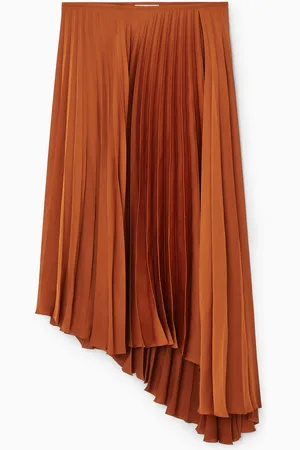 COS Asymmetric Pleated Midi Skirt