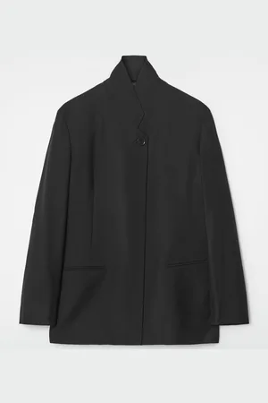 COS Stand-Collar Wool Blazer
