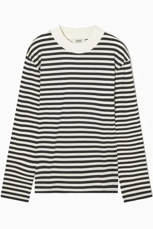 COS Long-Sleeved Mock-Neck T-Shirt
