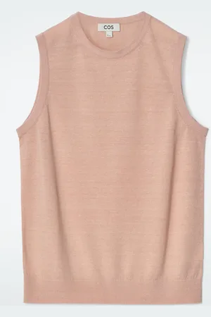 COS Merino Wool-Linen Blend Tank Top in