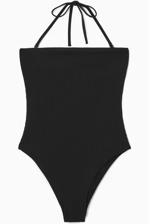 COS Ribbed Bandeau Swimsuit