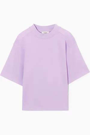 COS Waisted Mock-Neck T-Shirt