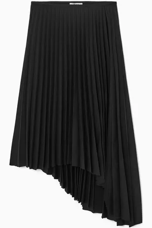 COS Asymmetric Pleated Midi Skirt