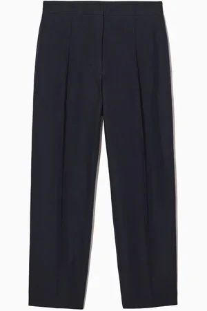COS Regular Linen-Blend Tapered Chinos in