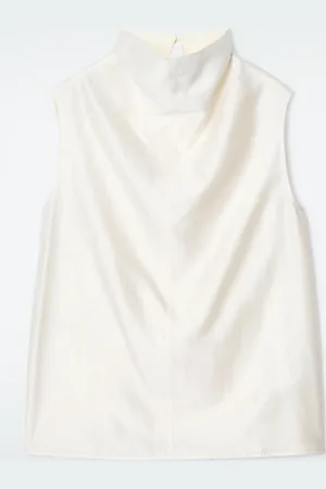 COS Funnel-Neck Sleeveless Blouse