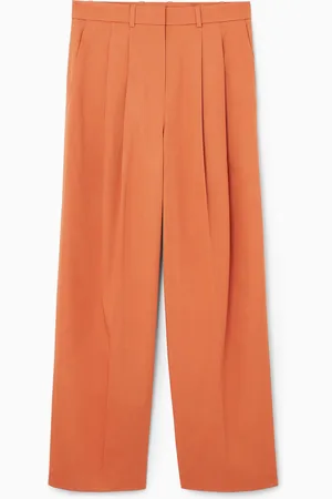 COS Relaxed Cotton Wide-Leg Trousers in