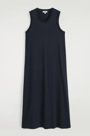 COS Ruffled Cotton Midi Dress