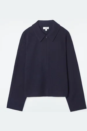 COS Boiled-Wool Zip-Up Cardigan