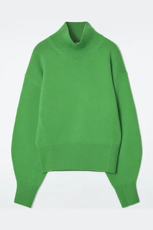 COS Funnel-Neck Waisted Wool Jumper