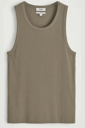 COS Slim Ribbed Cotton Tank Top