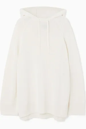 COS Knitted Linen-Blend Hoodie