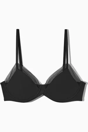 COS Underwired Mesh-Panelled Bra