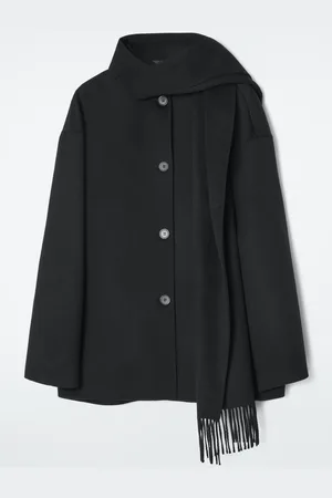 COS Oversized Wool-Blend Scarf Jacket