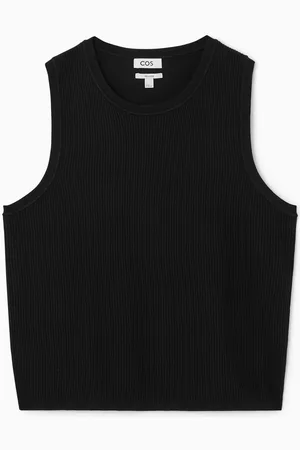 COS Relaxed Textured-Knit Cotton Vest