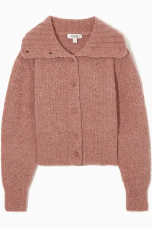 COS Spread-Collar Textured Alpaca-Blend Cardigan