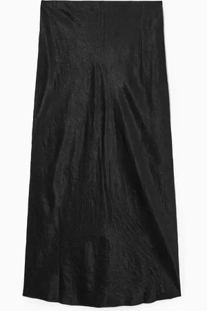COS Crinkled-Satin Maxi Skirt