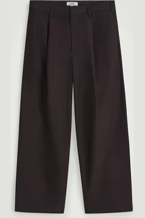 COS Wide-Leg Cotton-Twill Trousers in