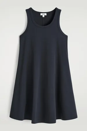 COS Cotton-Jersey Mini Swing Dress