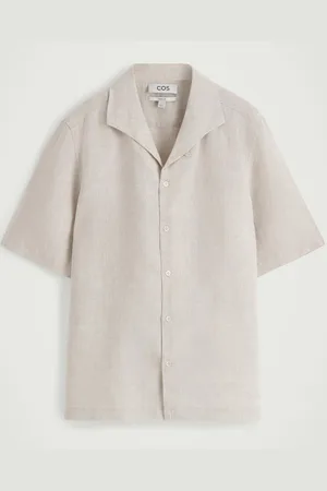 COS Linen Short-Sleeved Shirt in