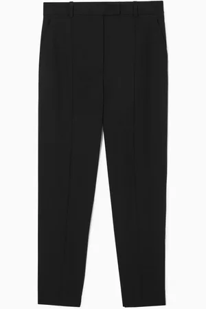 COS Pintucked Slim-Leg Wool Trousers