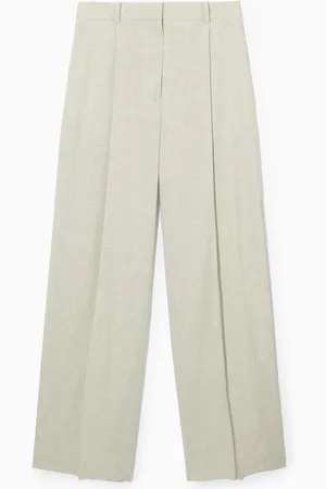 COS Relaxed Linen-Blend Wide-Leg Trousers in