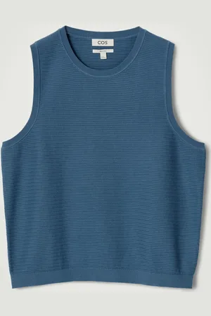 COS Textured Knitted Cotton Tank Top