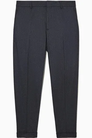COS Turn-Up Tapered Wool Trousers in