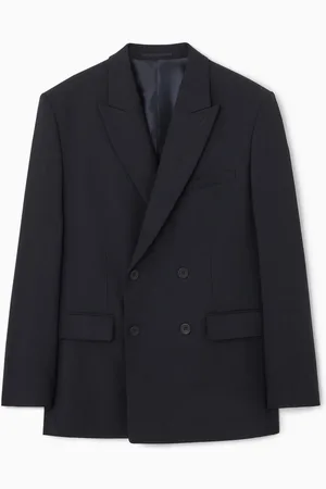 COS Relaxed Double-Breasted Wool Blazer