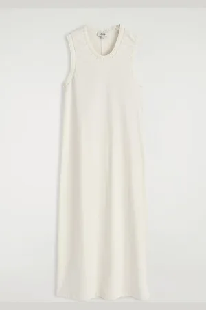COS Ruffled Cotton Midi Dress