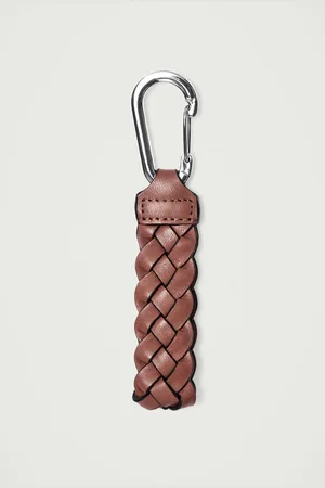 COS Braided Leather Key Fob