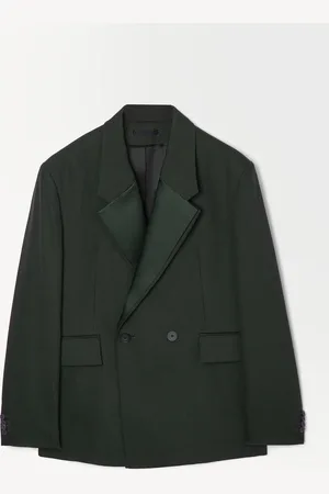 COS The Double-Breasted Wool Tuxedo Jacket